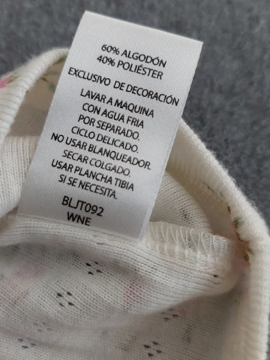 NWT Derek Heart Floral Lace Trim Ribbed Crop Top Coquette Women L - Picture 8 of 8